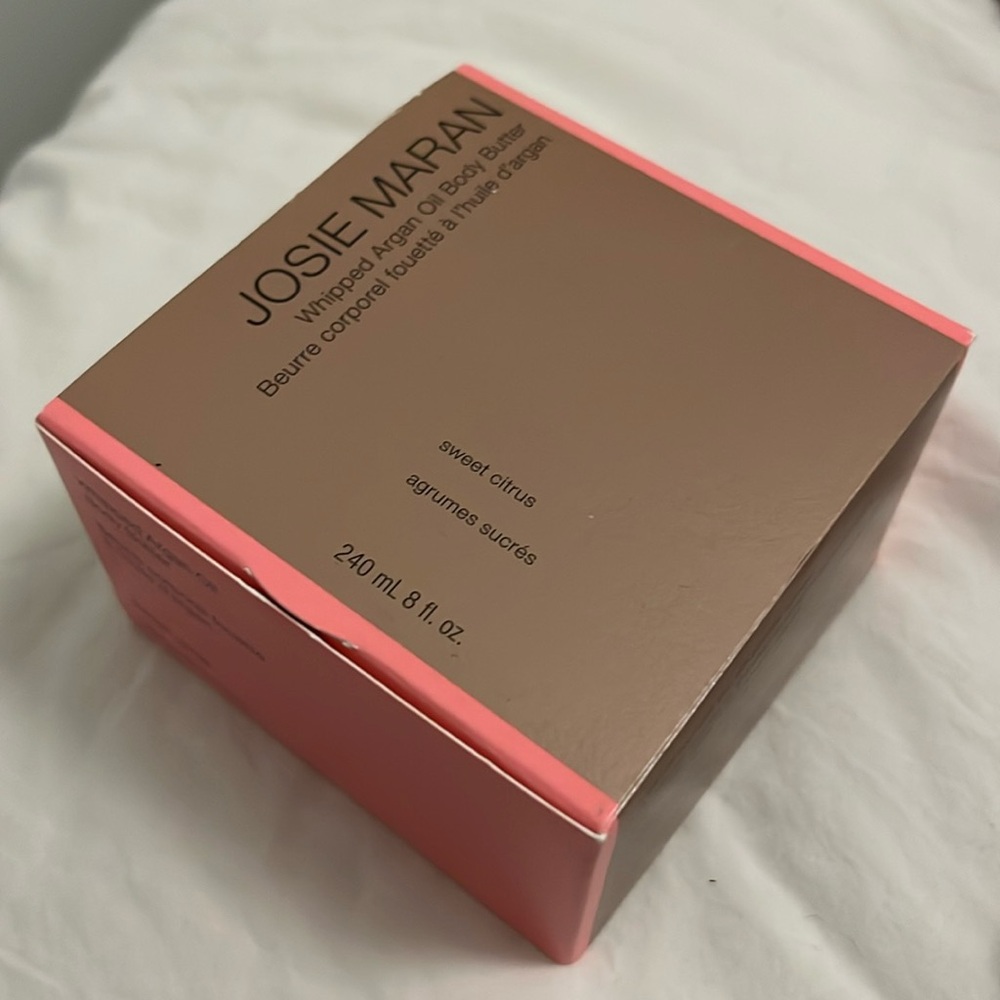 Brand new sealed Josie Maran Whipped Argan Oil Body Butter in Sweet Citrus